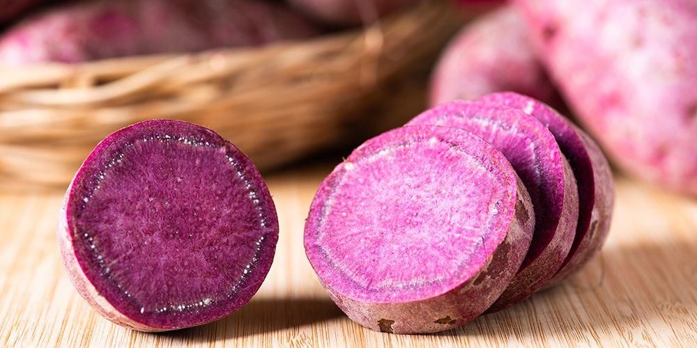 7 purpurinių saldžiųjų bulvių ir perdirbto maisto privalumai, kuriuos galite išbandyti
