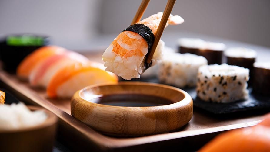 As calorias do sushi são o inverso de seu tamanho reduzido