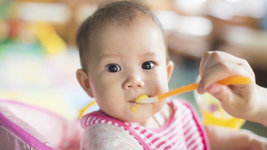 婴儿食品杂货，正确的部分和类型是什么？